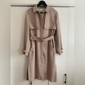 Aritzia Wilfred Crepe Trench Coat | Size M